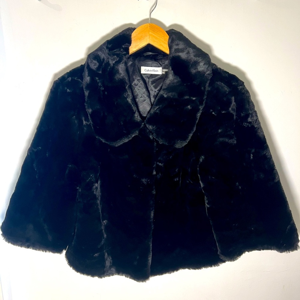 Calvin Klein Faux Fur Jacket